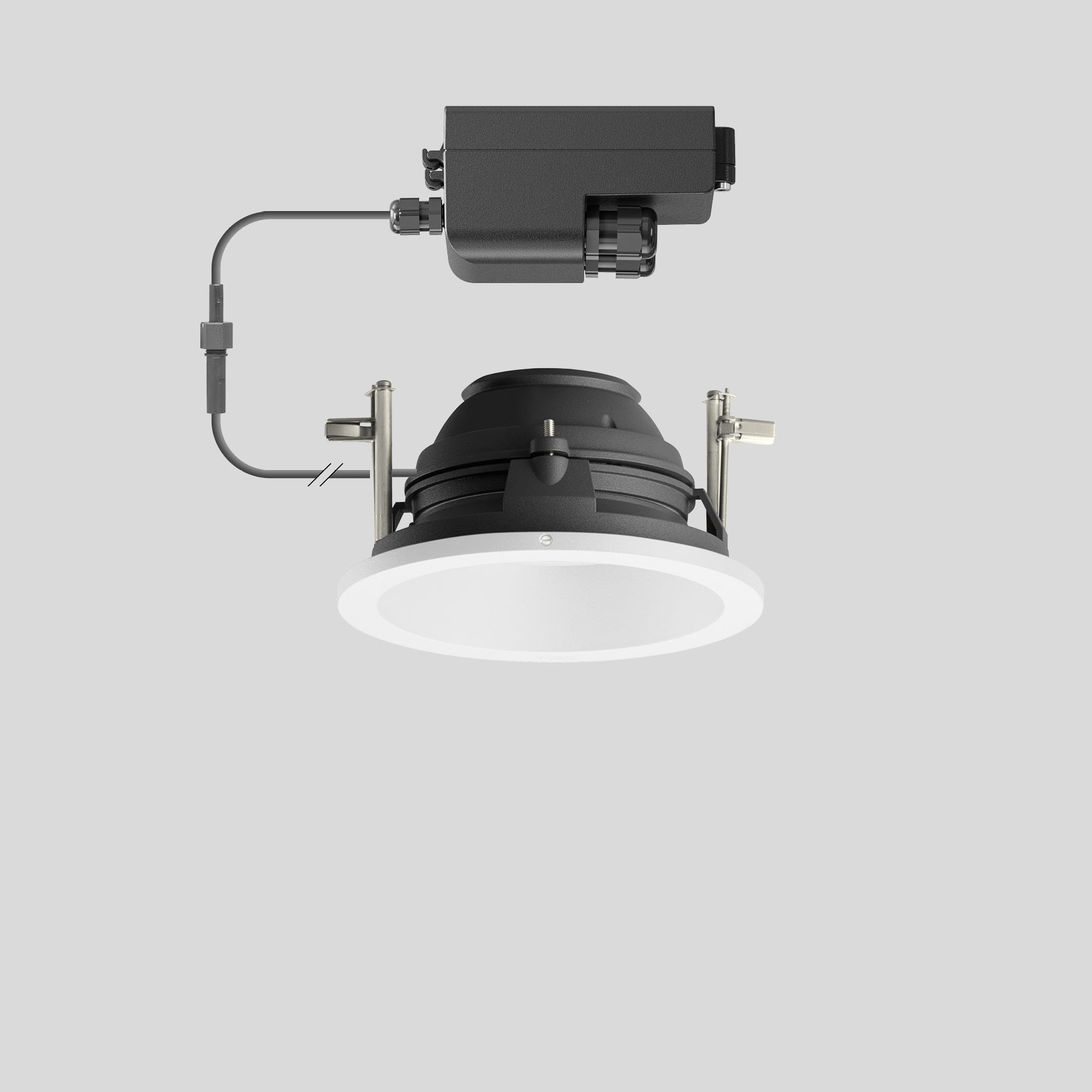 Bega - Plafonniers encastrés-spots, pour intérieur et extérieur, Blanc · 3000 K