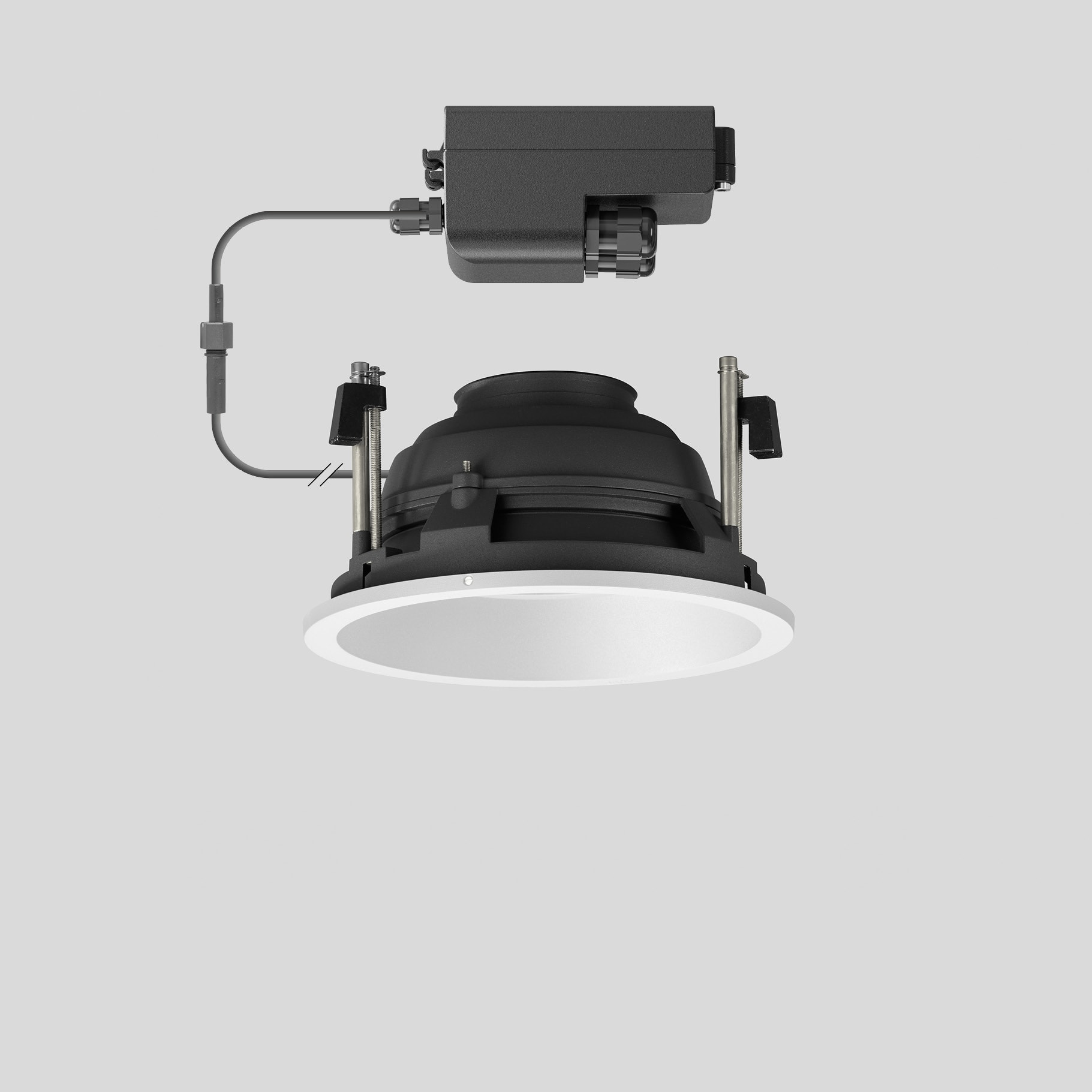 Bega - Plafonniers encastrés-spots, pour intérieur et extérieur, Blanc · 3000 K