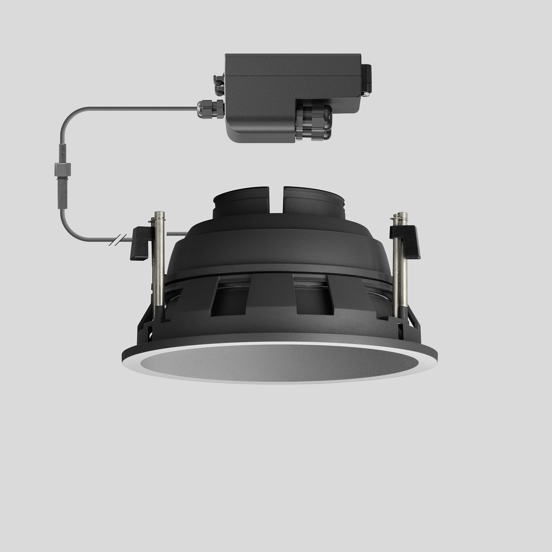 Bega - Plafonniers encastrés-spots, pour intérieur et extérieur, Graphite