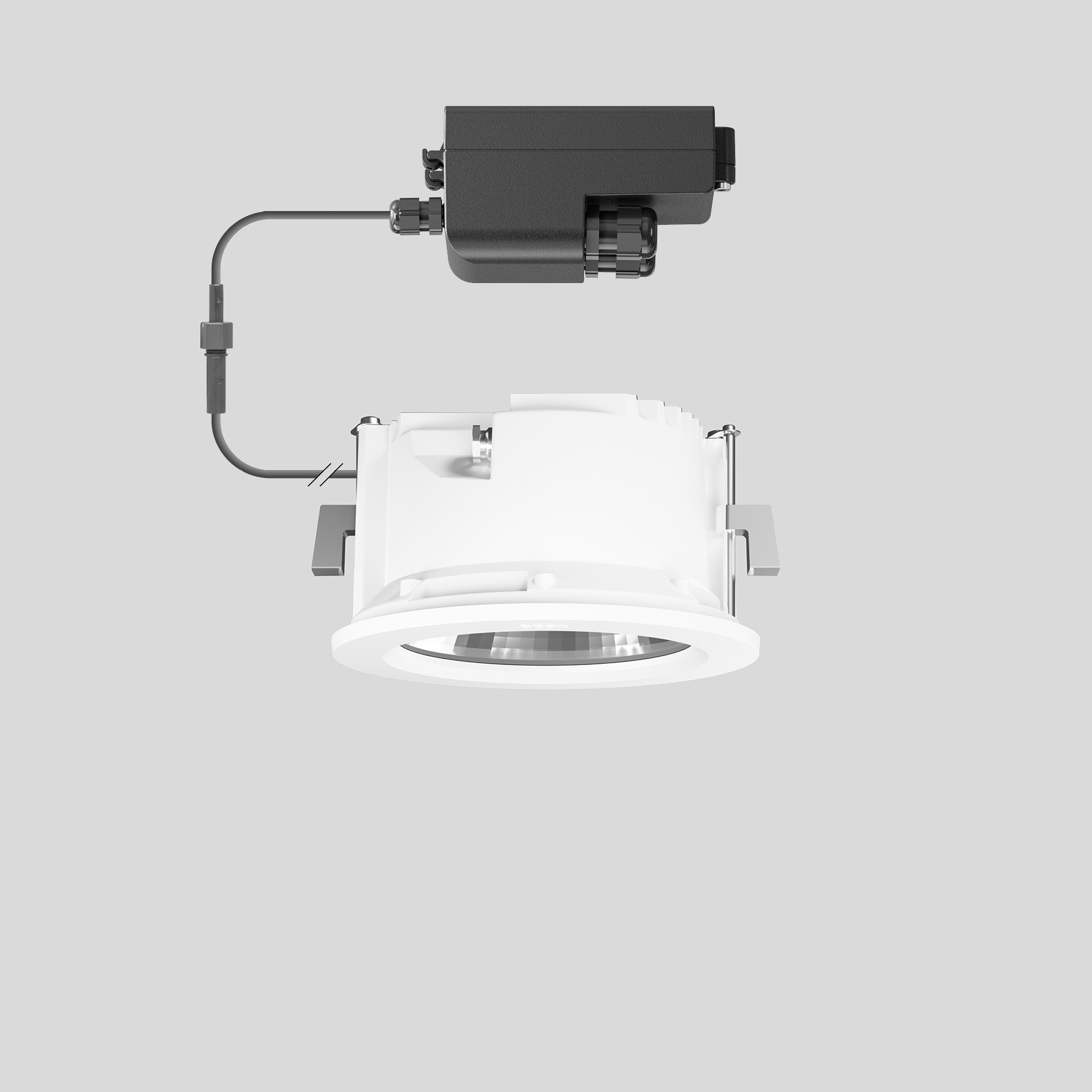 Bega - Plafonniers encastrés-spots, pour intérieur et extérieur, Blanc · 3000 K