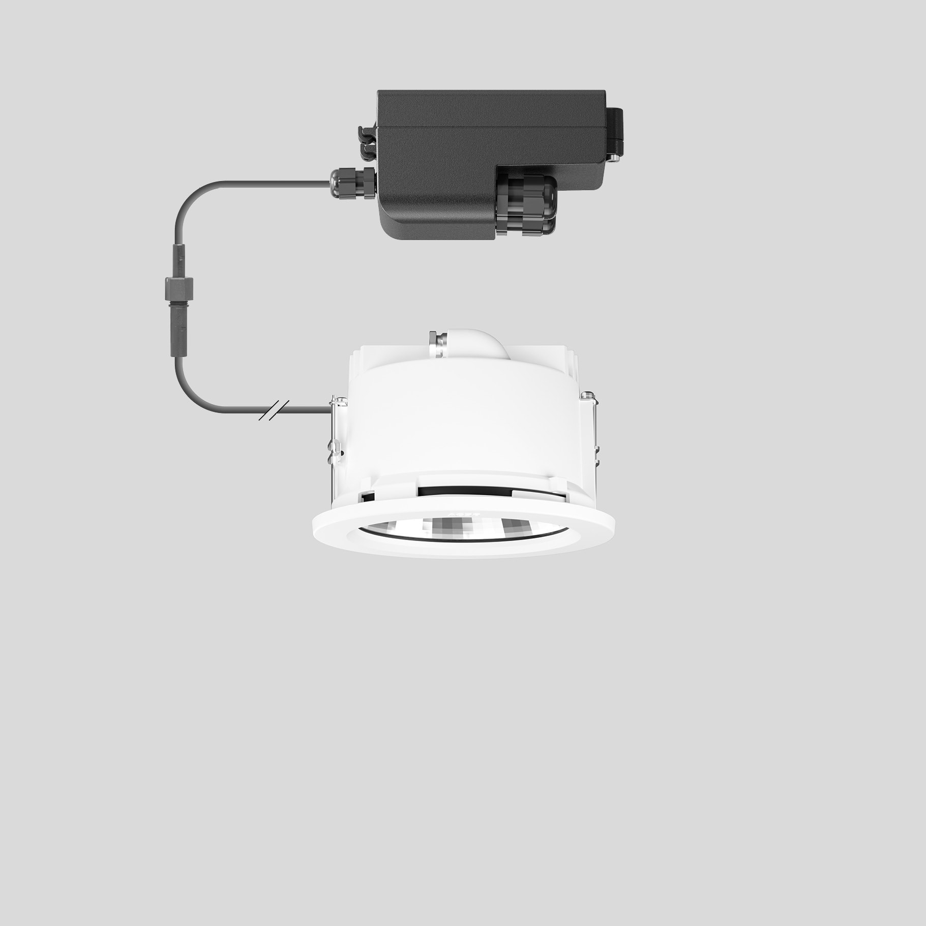 Bega - Plafonniers encastrés-spots, pour intérieur et extérieur, Blanc · 4000 K