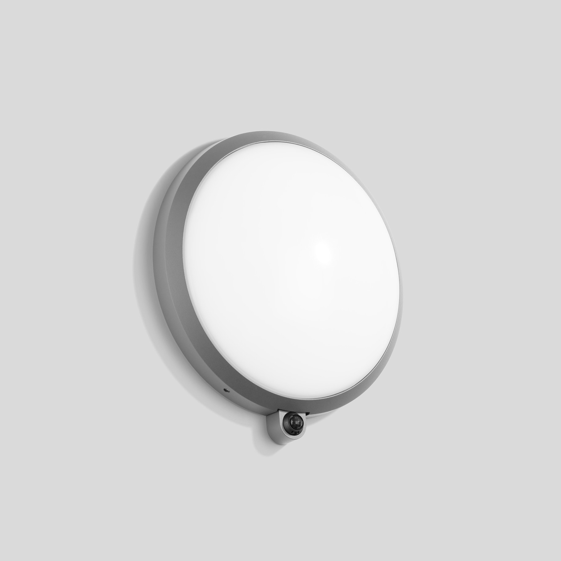 Bega - Applique, avec capteur PIR, Argent · 3000 K