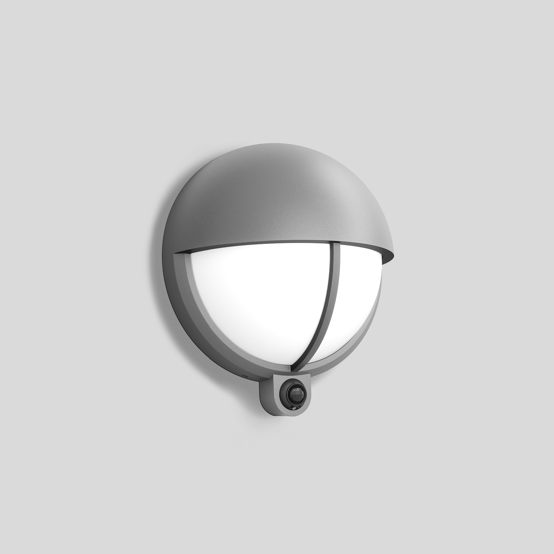 Bega - Applique, avec capteur PIR, Argent · 3000 K