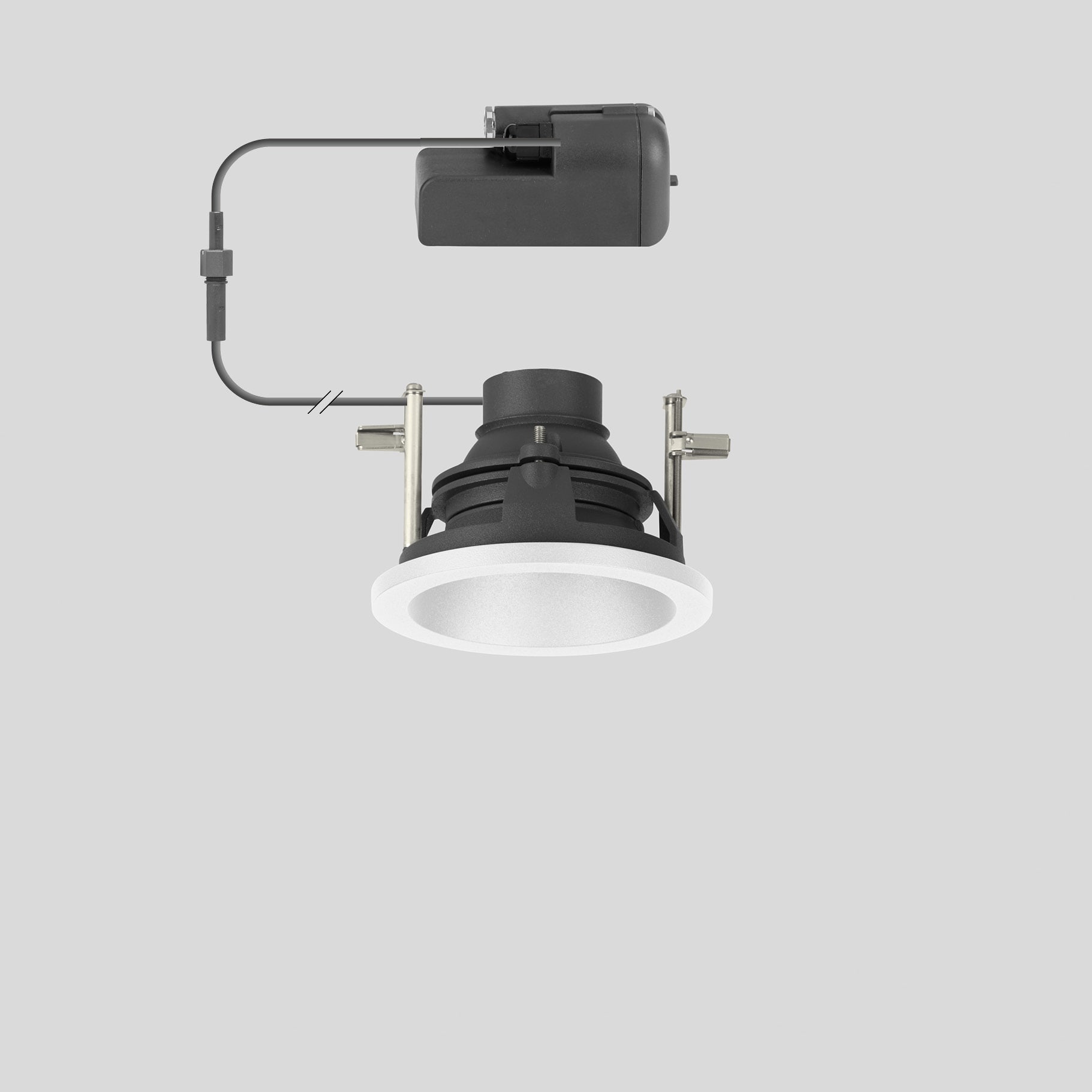 Bega - Plafonniers encastrés-spots, pour intérieur et extérieur, Blanc · 4000 K