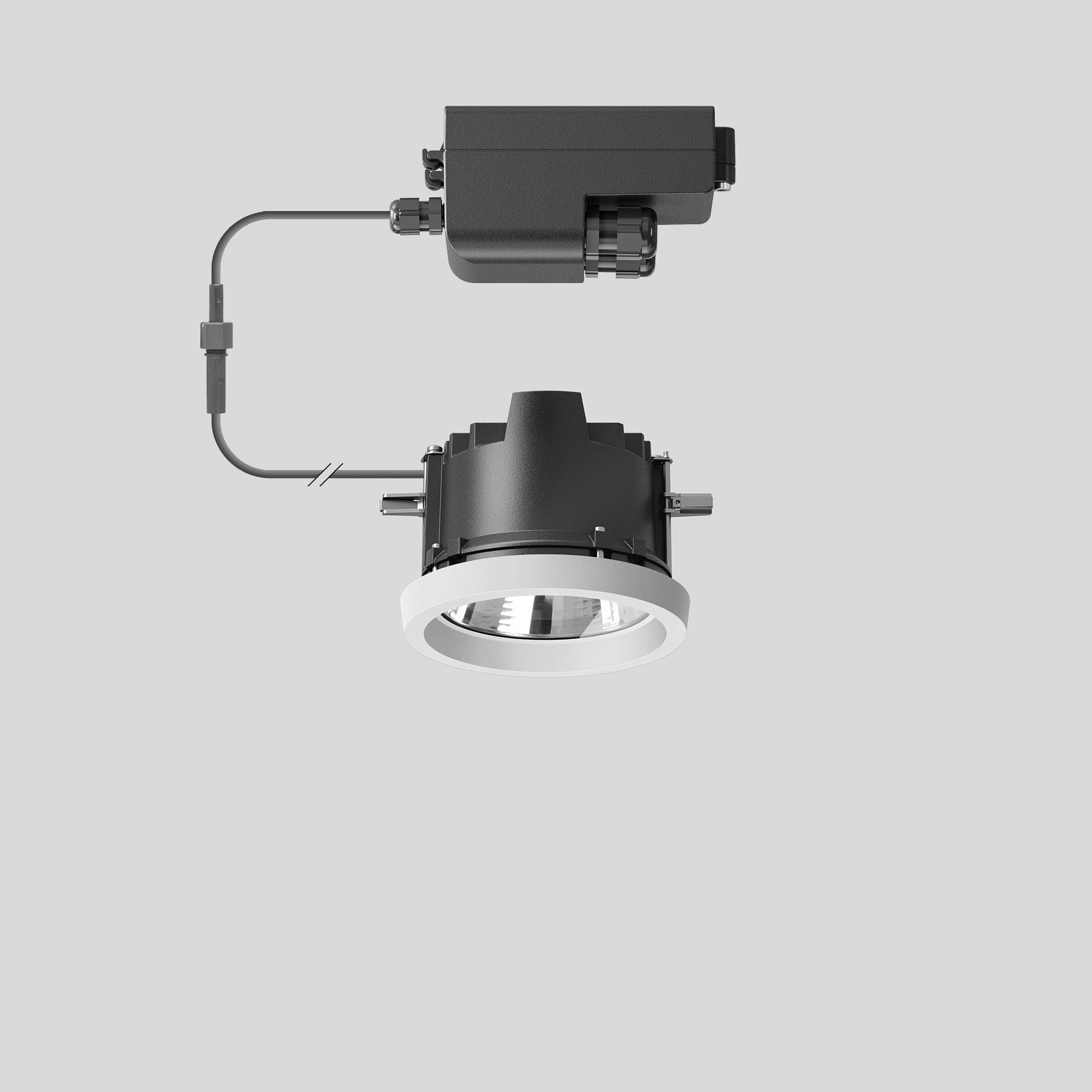 Bega - Plafonniers encastrés-spots, pour intérieur et extérieur, Blanc · 3000 K