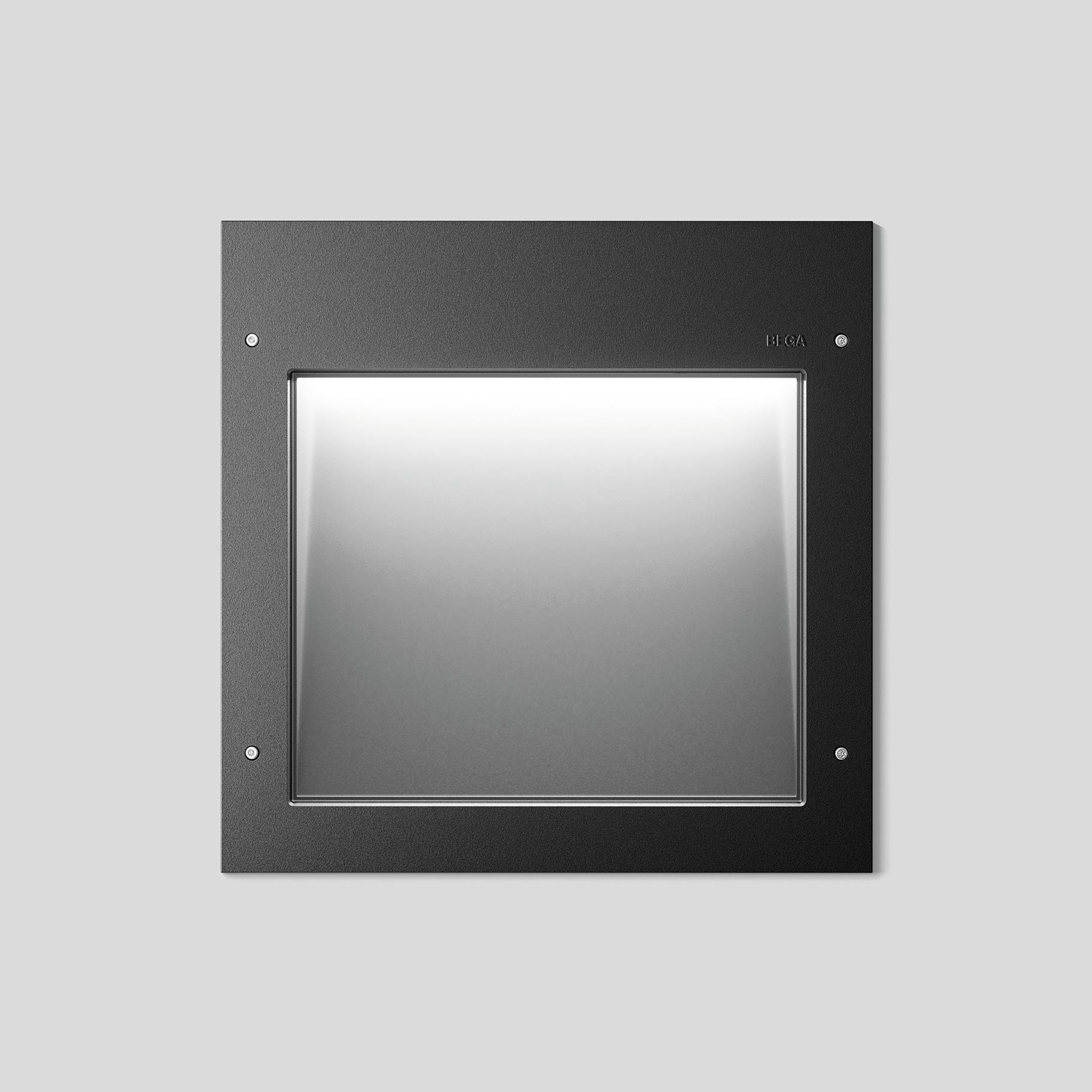 Bega - Applique encastrée, pour intérieur et extérieur, Graphite · 4000 K
