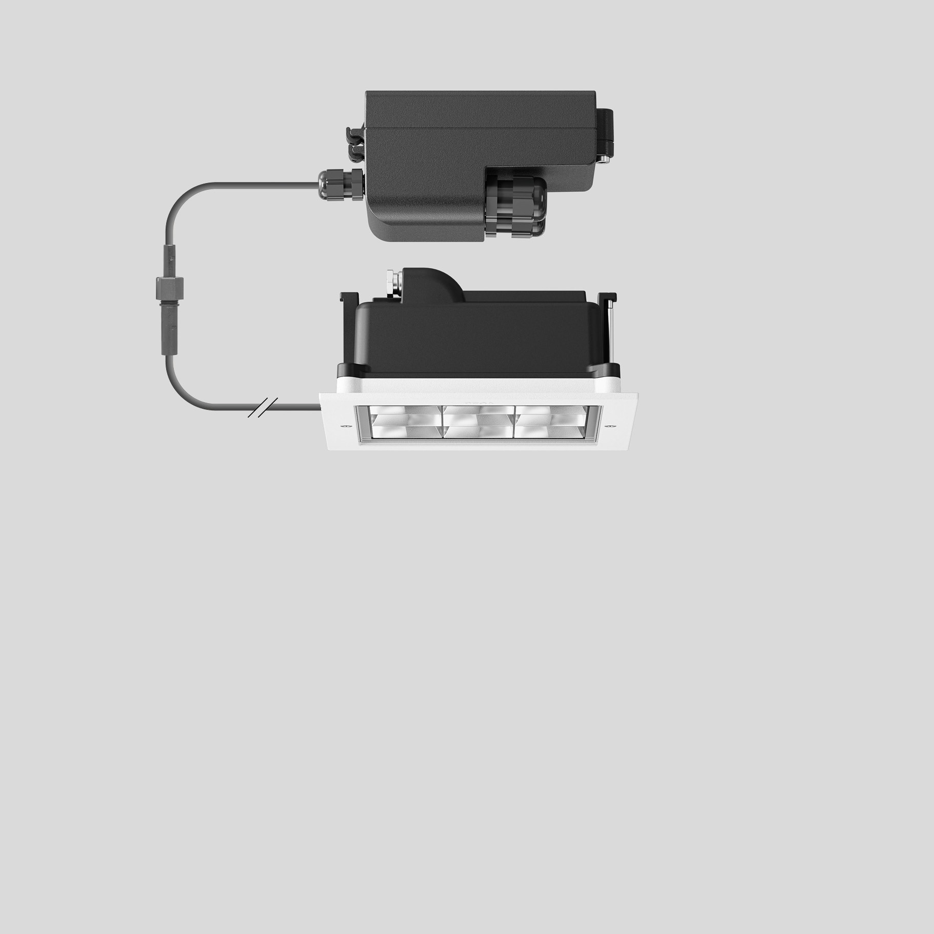 Bega - Plafonniers encastrés-spots, pour intérieur et extérieur, Blanc · 3000 K