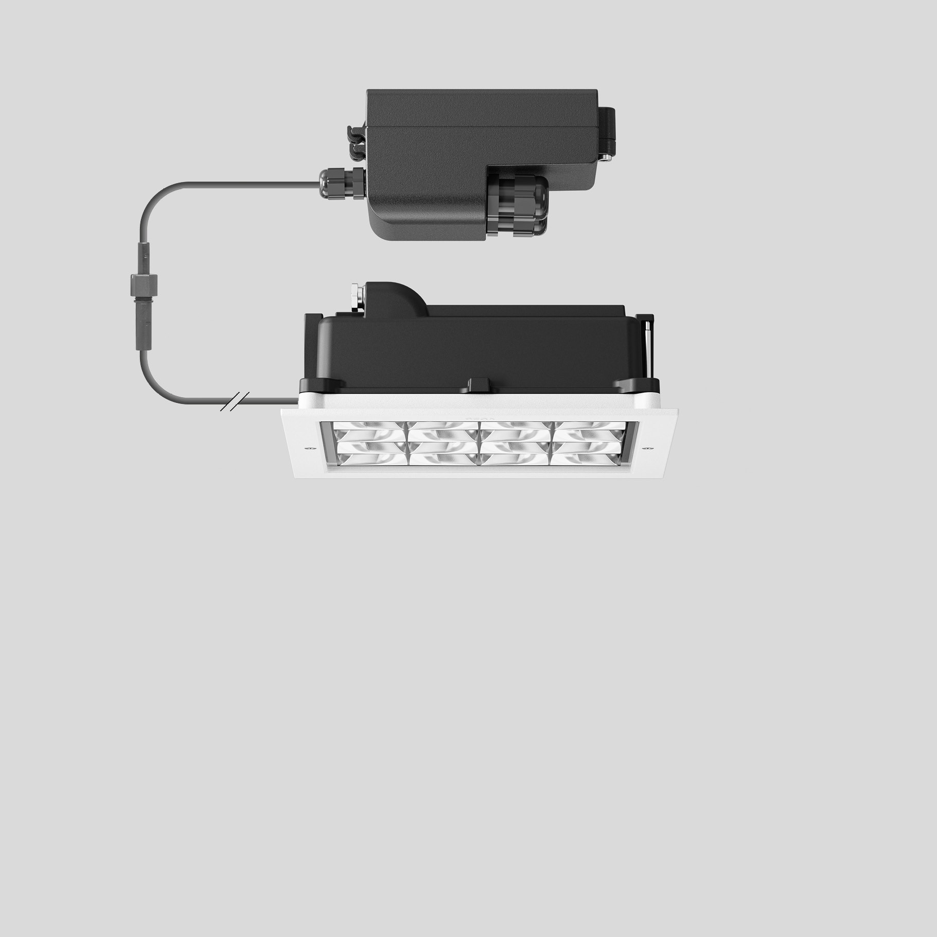 Bega - Plafonniers encastrés-spots, pour intérieur et extérieur, Blanc · 4000 K