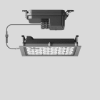 Bega - Plafonniers encastrés-spots, pour intérieur et extérieur, Argent · 4000 K