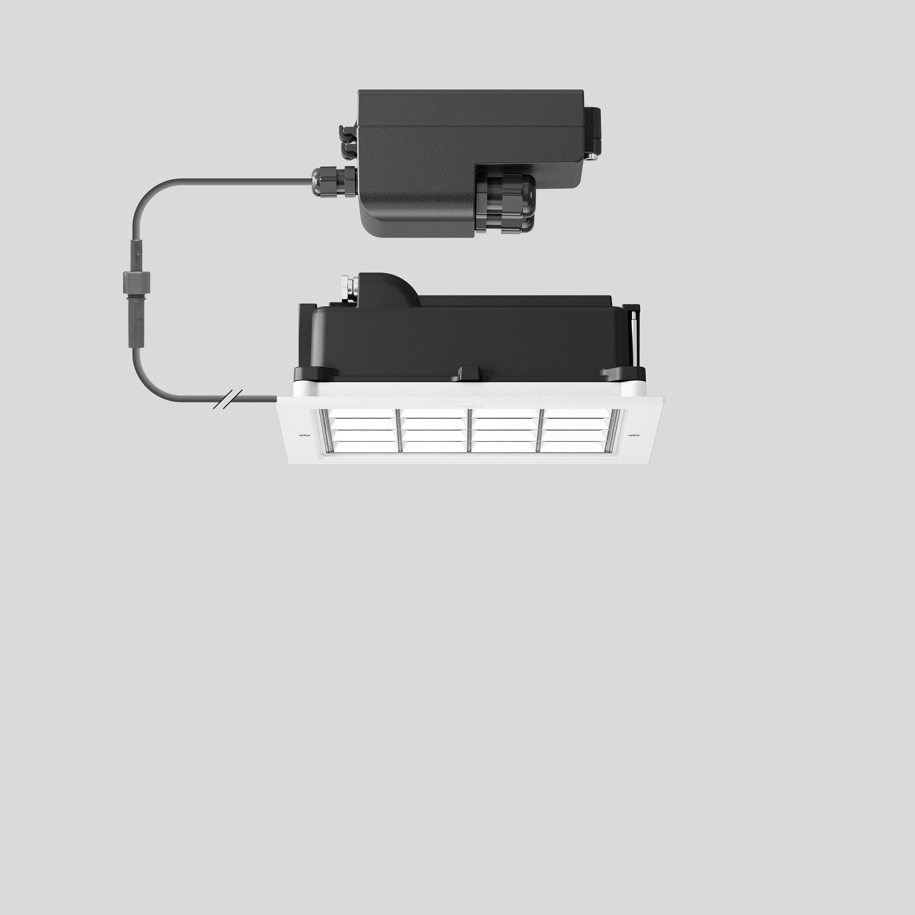 Bega - Plafonniers encastrés-spots, pour intérieur et extérieur, Blanc · 3000 K