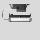 Bega - Plafonniers encastrés-spots, pour intérieur et extérieur, Argent · 4000 K