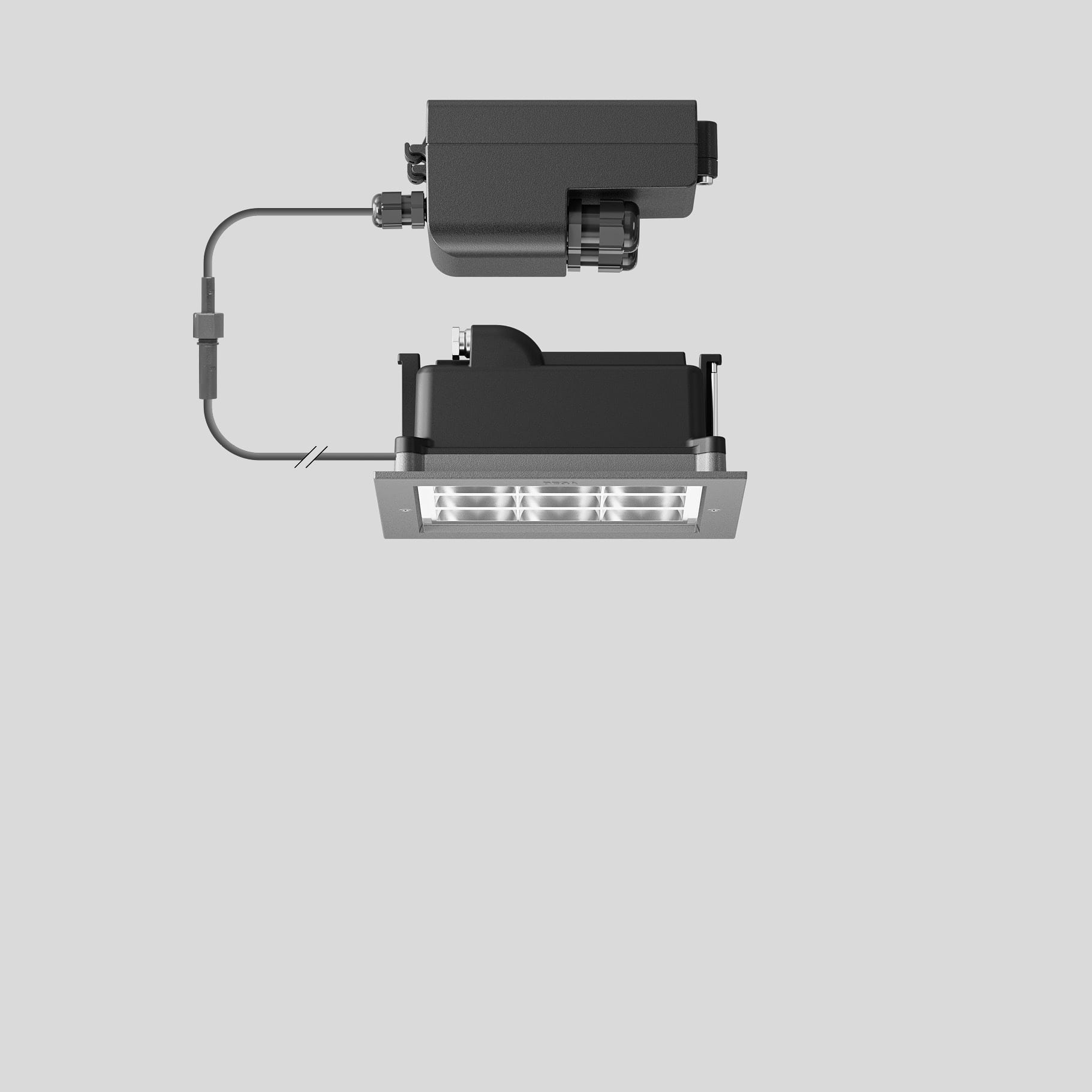 Bega - Plafonniers encastrés-spots, pour intérieur et extérieur, Argent · 3000 K