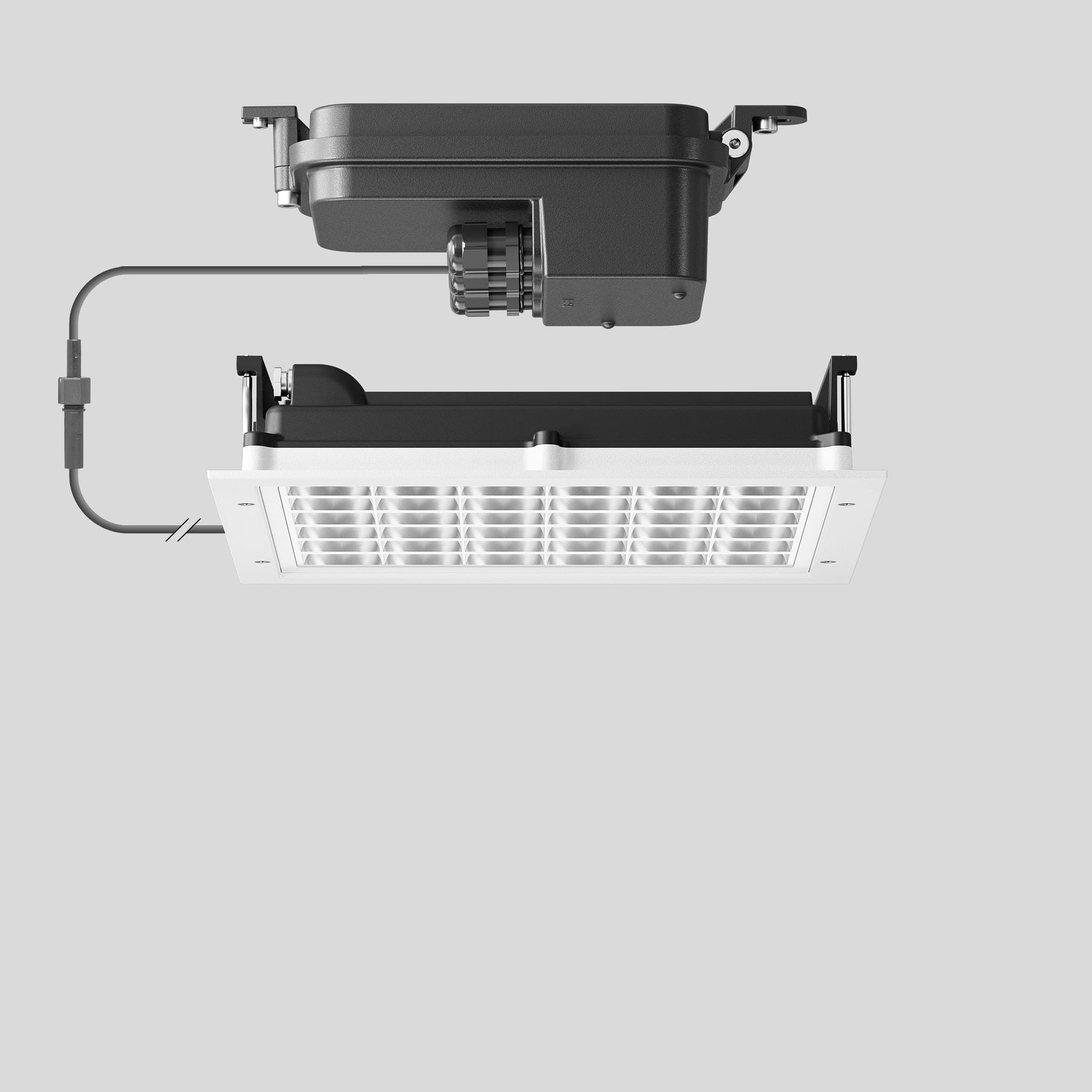 Bega - Plafonniers encastrés-spots, pour intérieur et extérieur, Blanc · 4000 K