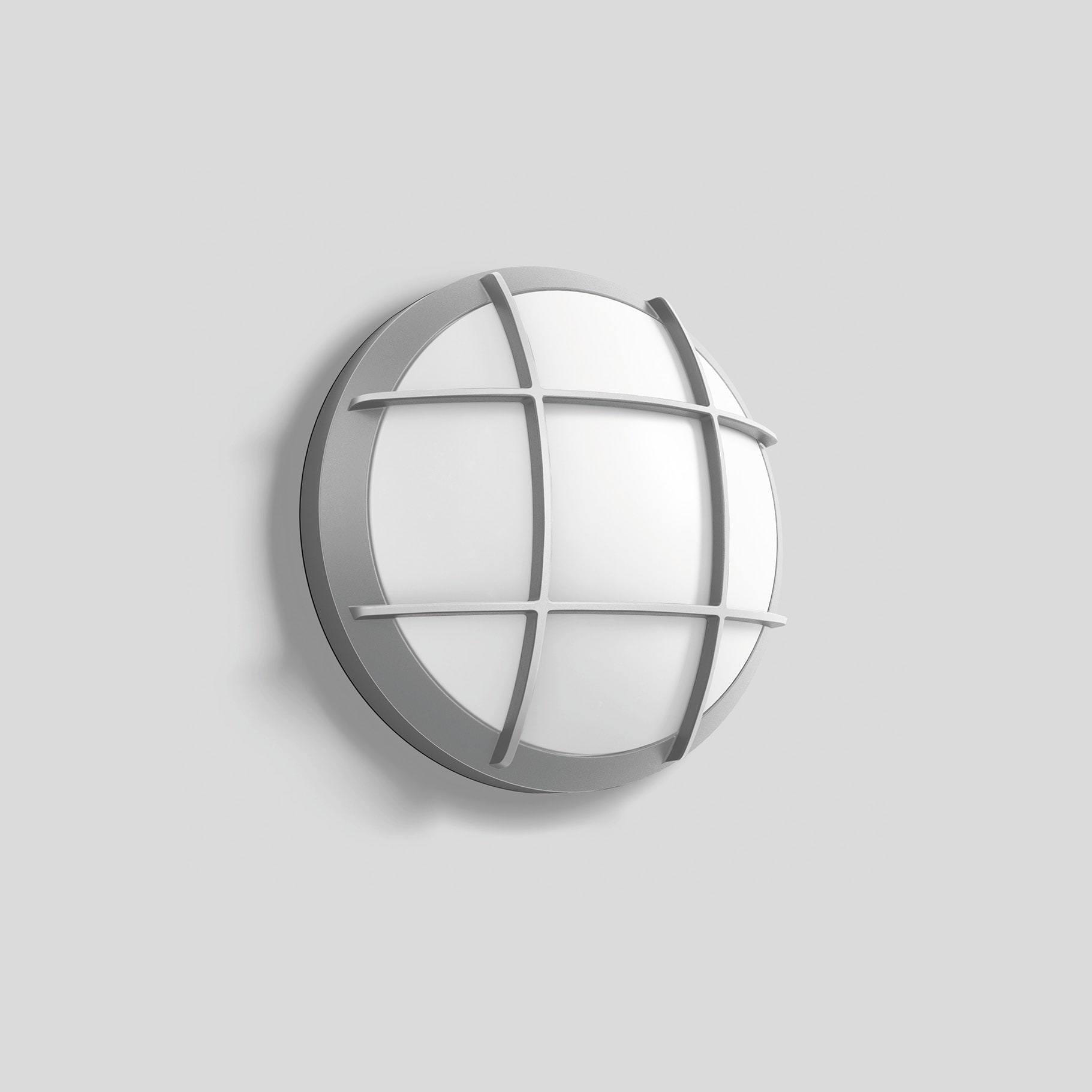 Bega - Applique et plafonnier, pour intérieur et extérieur, Argent · 3000 K