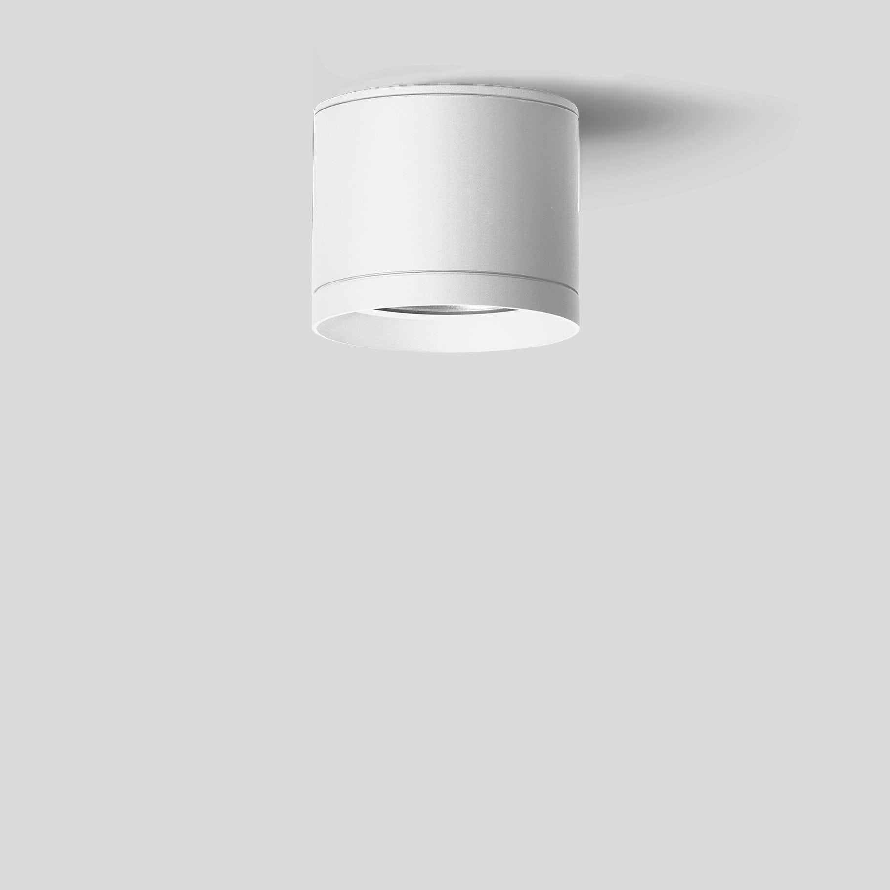 Bega - Plafonnier-spot en saillie, pour intérieur et extérieur, Blanc