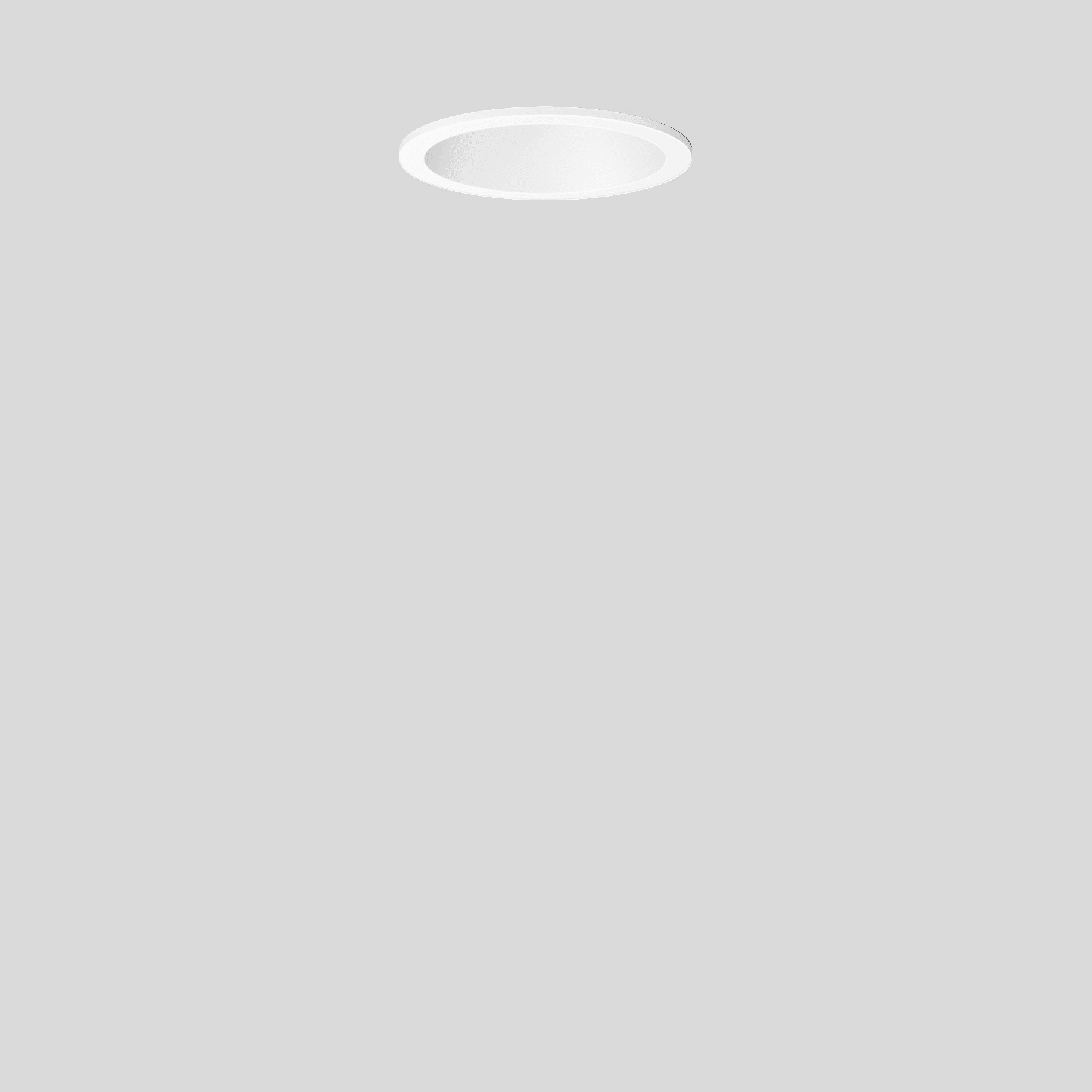 Bega - Plafonnier encastré, pour intérieur et extérieur, Blanc · 3000 K