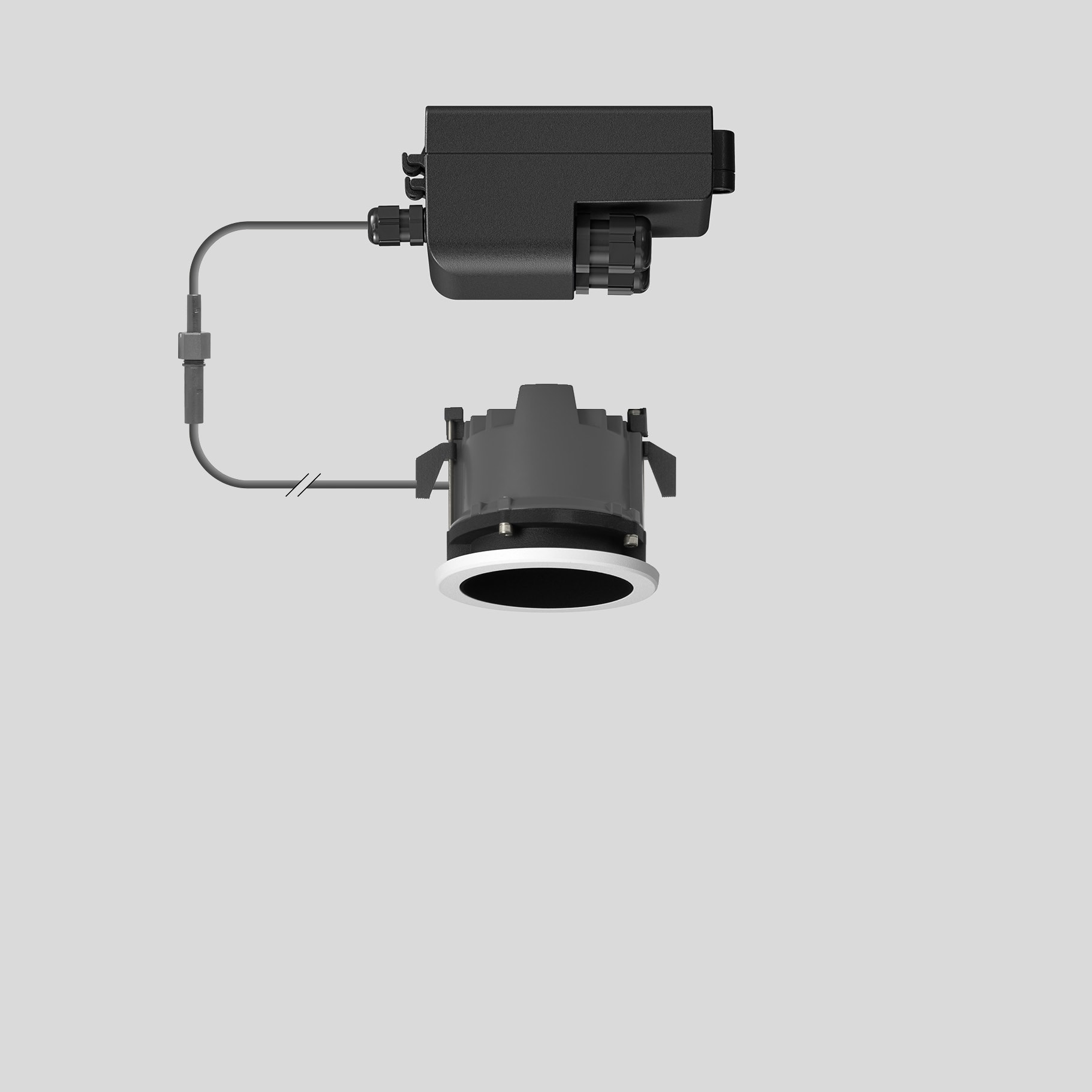 Bega - Plafonnier encastré, pour intérieur et extérieur, Blanc · 3000 K