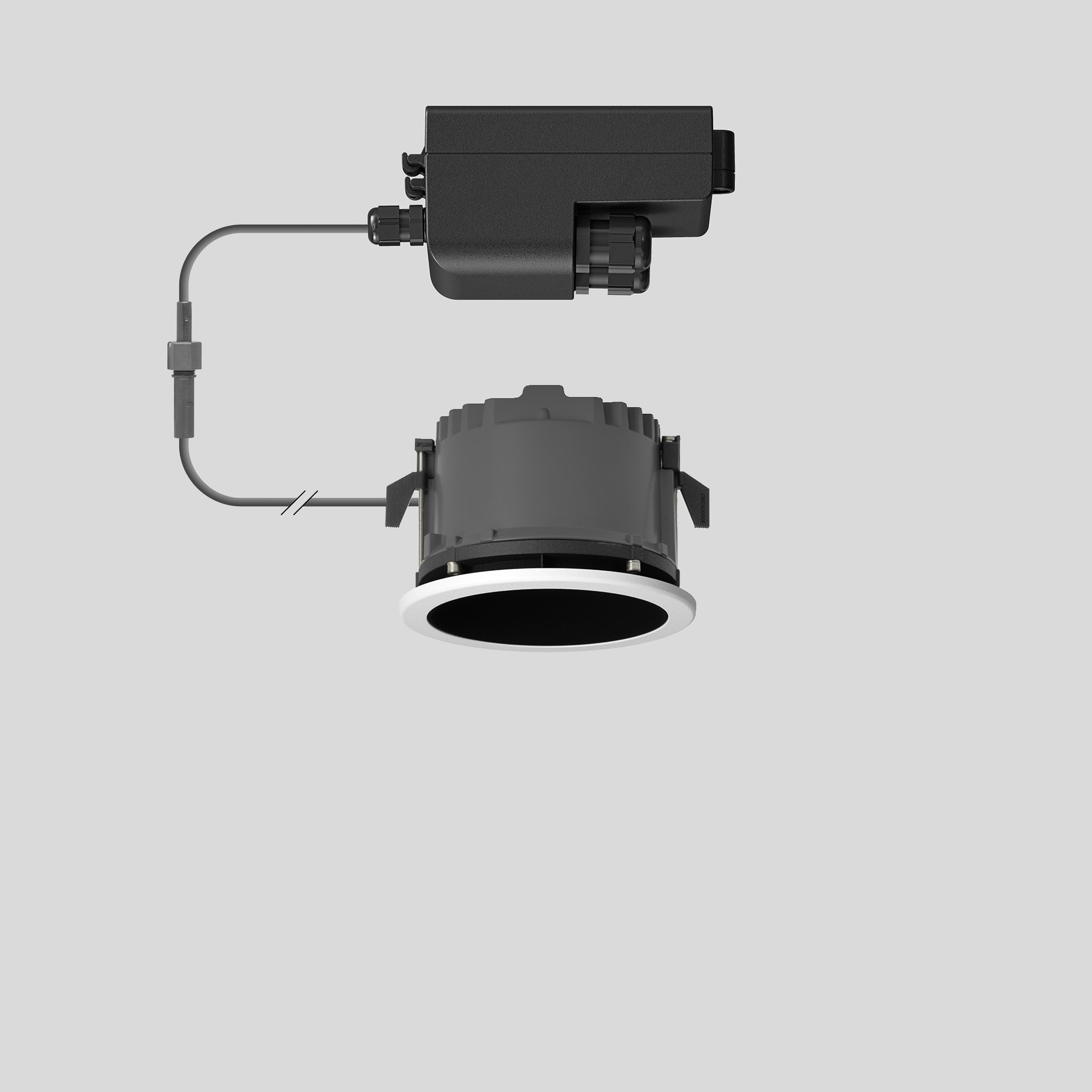 Bega - Plafonnier encastré, pour intérieur et extérieur, Blanc · 4000 K