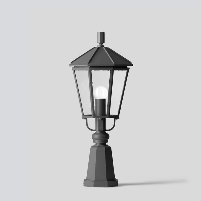 Bega - Luminaire de pilastre, Graphite · 3000 K