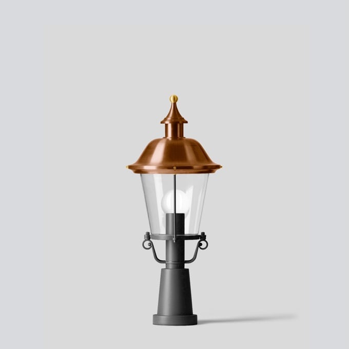 Bega - Luminaire de pilastre, Graphite · 3000 K