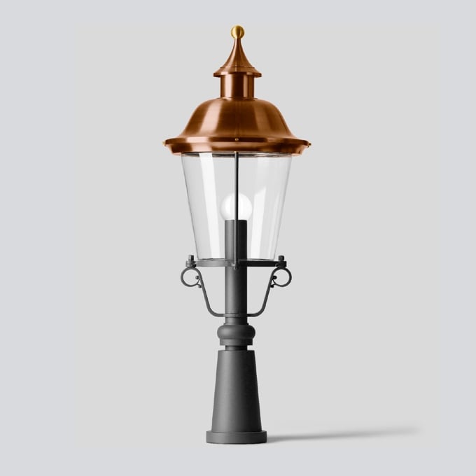 Bega - Luminaire de pilastre, Graphite · 3000 K