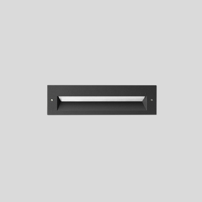 Bega - Luminaire encastré, pour intérieur et extérieur, Graphite · 4000 K