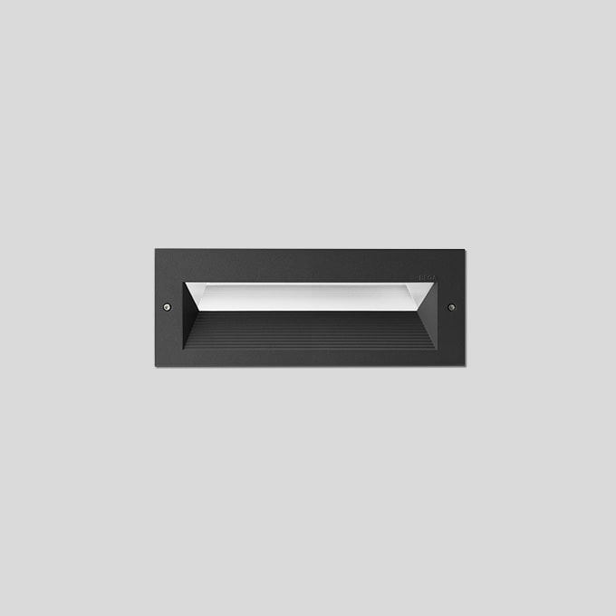 Bega - Luminaire encastré, pour intérieur et extérieur, Graphite · 4000 K