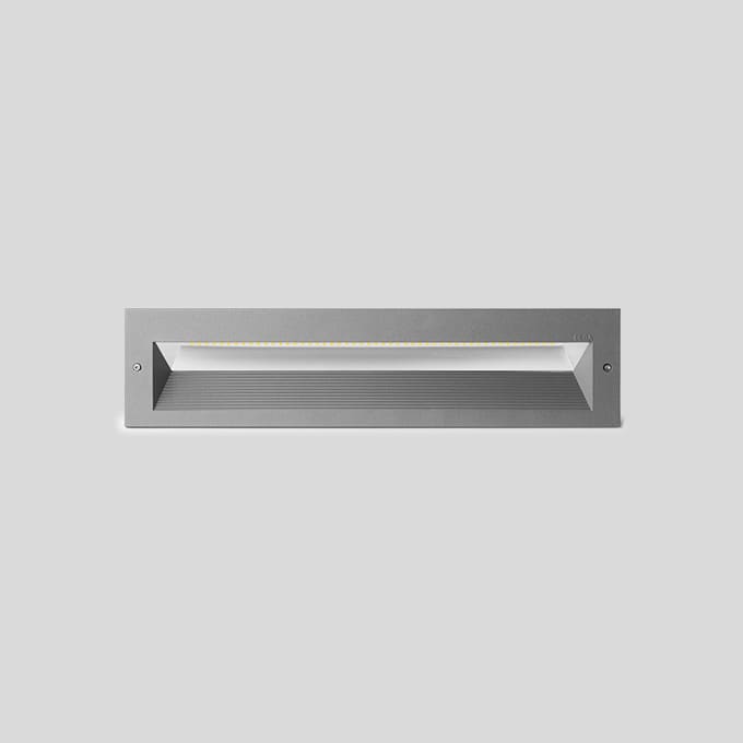 Bega - Luminaire encastré, pour intérieur et extérieur, Argent · 4000 K