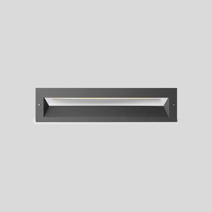 Bega - Luminaire encastré, pour intérieur et extérieur, Graphite · 4000 K
