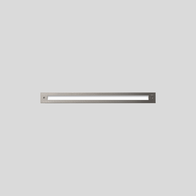 Bega - Applique encastrée, pour intérieur et extérieur, Acier inoxydable mat · 3000 K