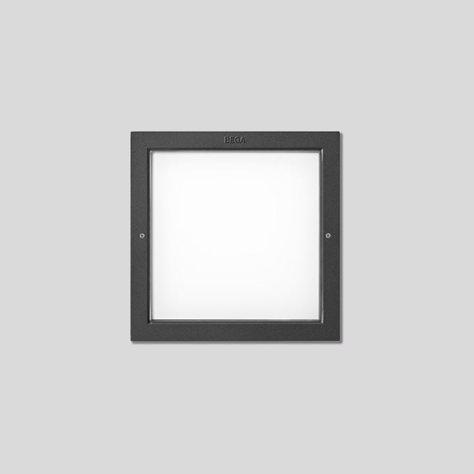 Bega - Wandeinbauleuchte, für den Innen- & Außenbereich, Grafit 4000 K