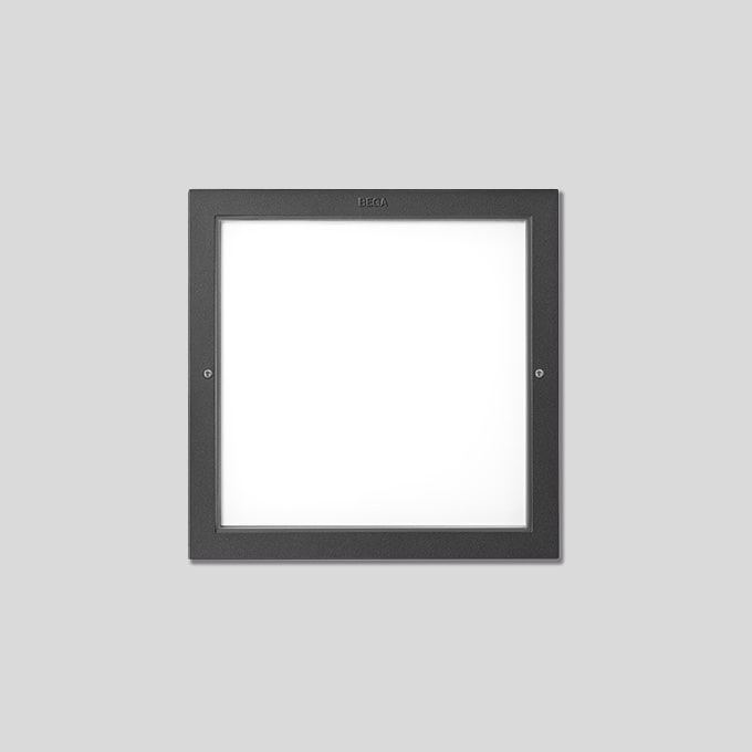 Bega - Wandeinbauleuchte, für den Innen- & Außenbereich, Grafit 4000 K