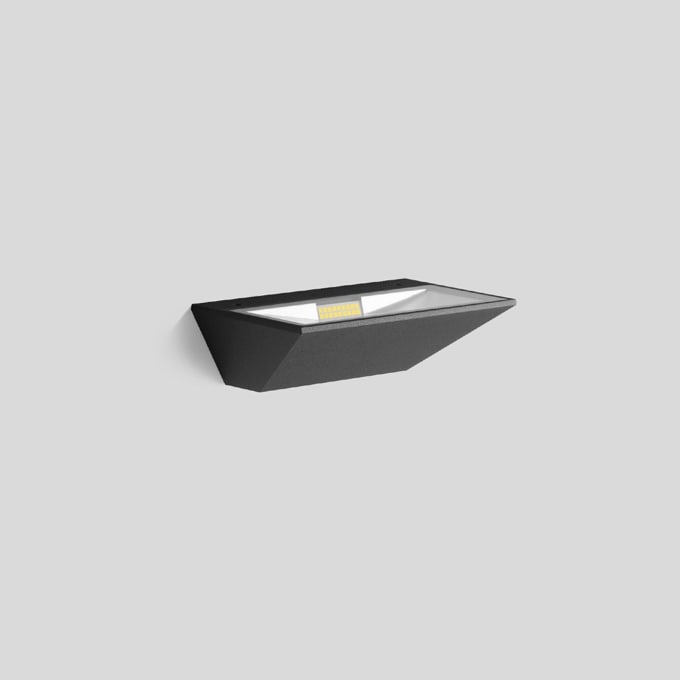 Bega - Lèche-murs, pour intérieur et extérieur, Graphite · 3000 K