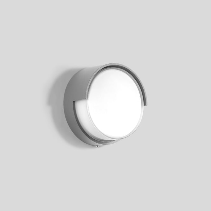 Bega - Applique et plafonnier, pour intérieur et extérieur, Argent · 3000 K
