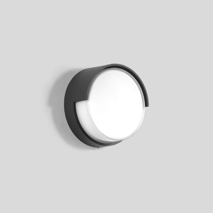 Bega - Applique et plafonnier, pour intérieur et extérieur, Graphite · 4000 K