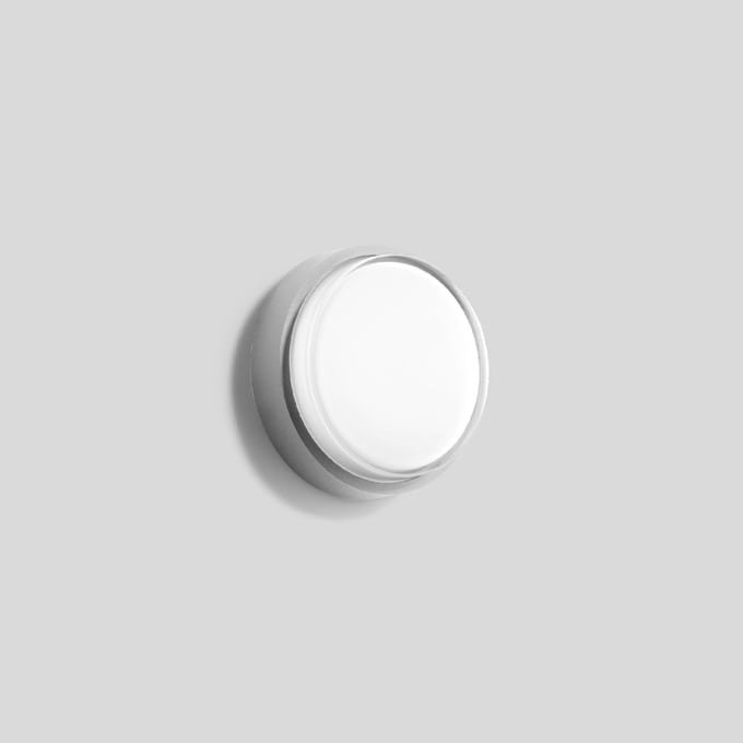 Bega - Applique et plafonnier, pour intérieur et extérieur, Argent · 3000 K
