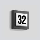 Bega - Numéro de maison, pour intérieur et extérieur, Graphite · 3000 K