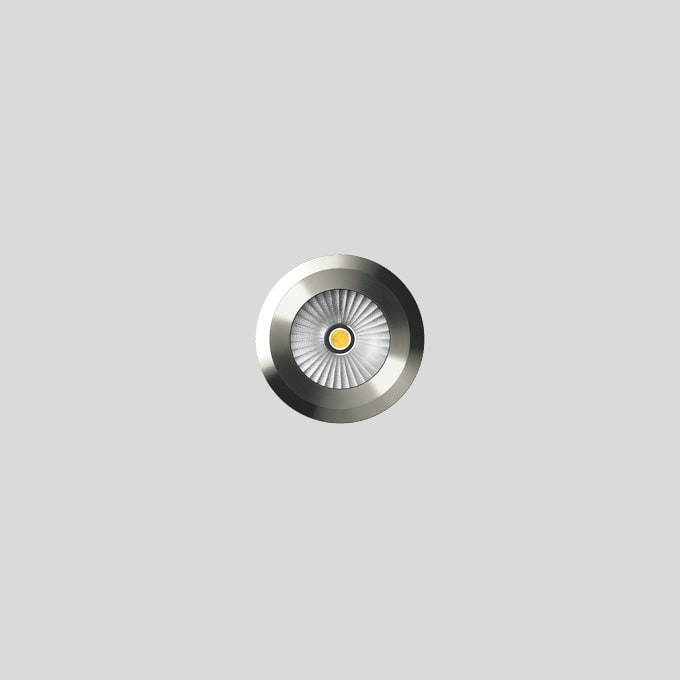 Bega - Applique encastrée, pour intérieur et extérieur, Acier inoxydable mat · 4000 K
