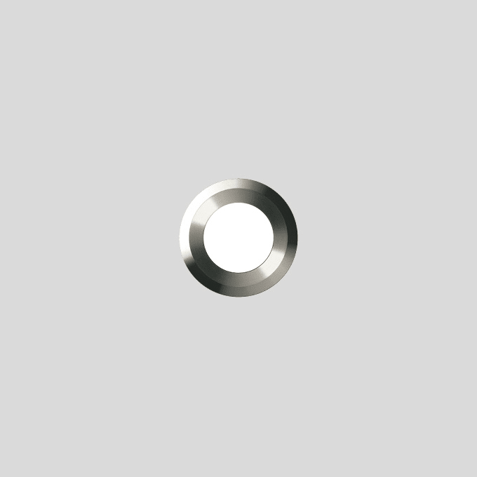 Bega - Applique encastrée, pour intérieur et extérieur, Acier inoxydable mat · 3000 K