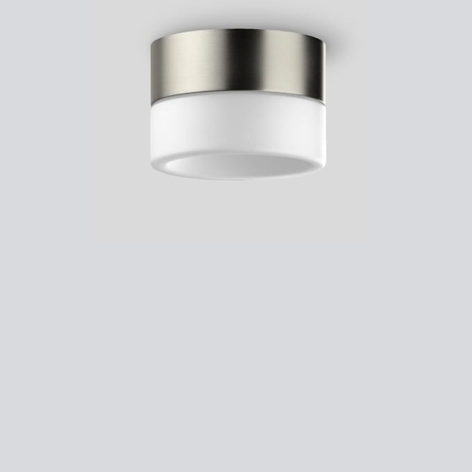 Bega - Plafonnier, pour l'intérieur, Acier inoxydable · 4000 K