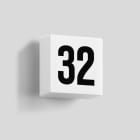 Bega - Numéro de maison, pour intérieur et extérieur, Graphite · 3000 K