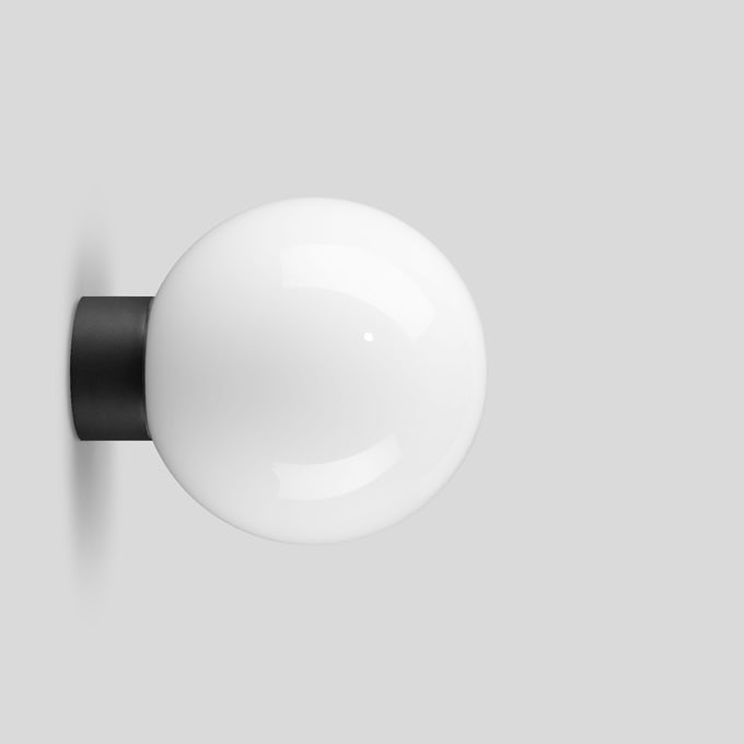 Bega - Plafon./applique/lum. pilastre, pour intérieur et extérieur, Graphite · 3000 K,