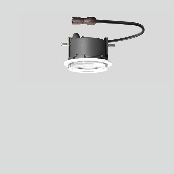 Bega - Plafonnier encastré, pour l'intérieur, Blanc · 4000 K