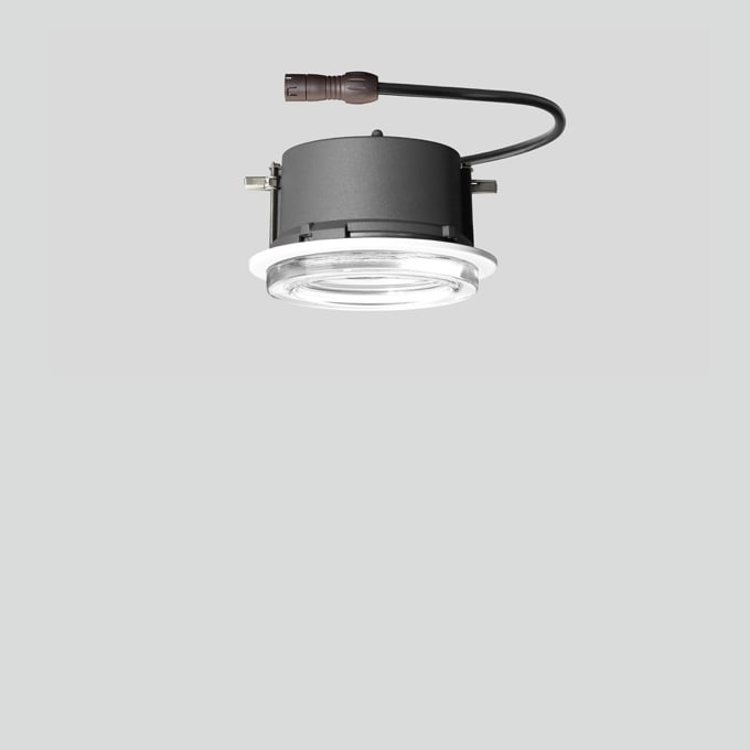 Bega - Plafonnier encastré, pour l'intérieur, Blanc · 4000 K
