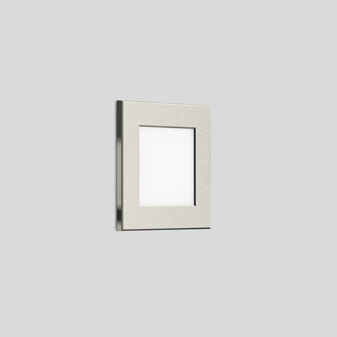 Bega - Applique encastrée, pour l'intérieur, Acier inoxadable · 2700 K