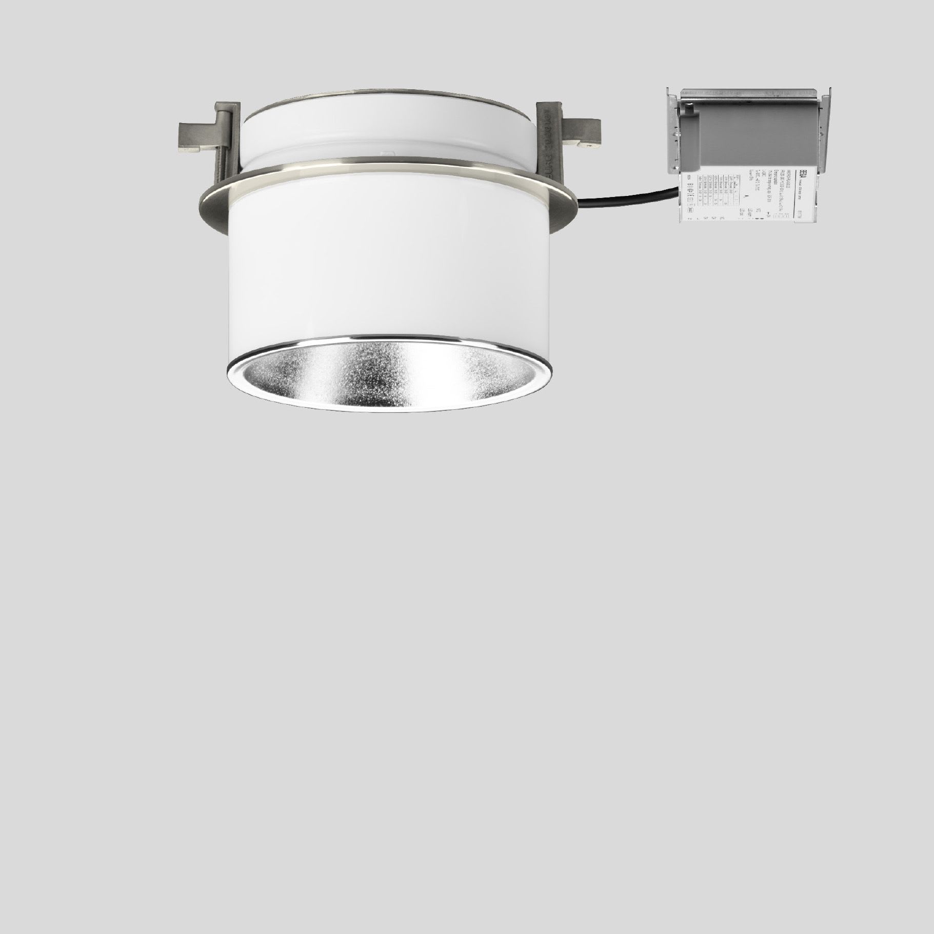 Bega - Plafonnier encastré, Aluminium poli