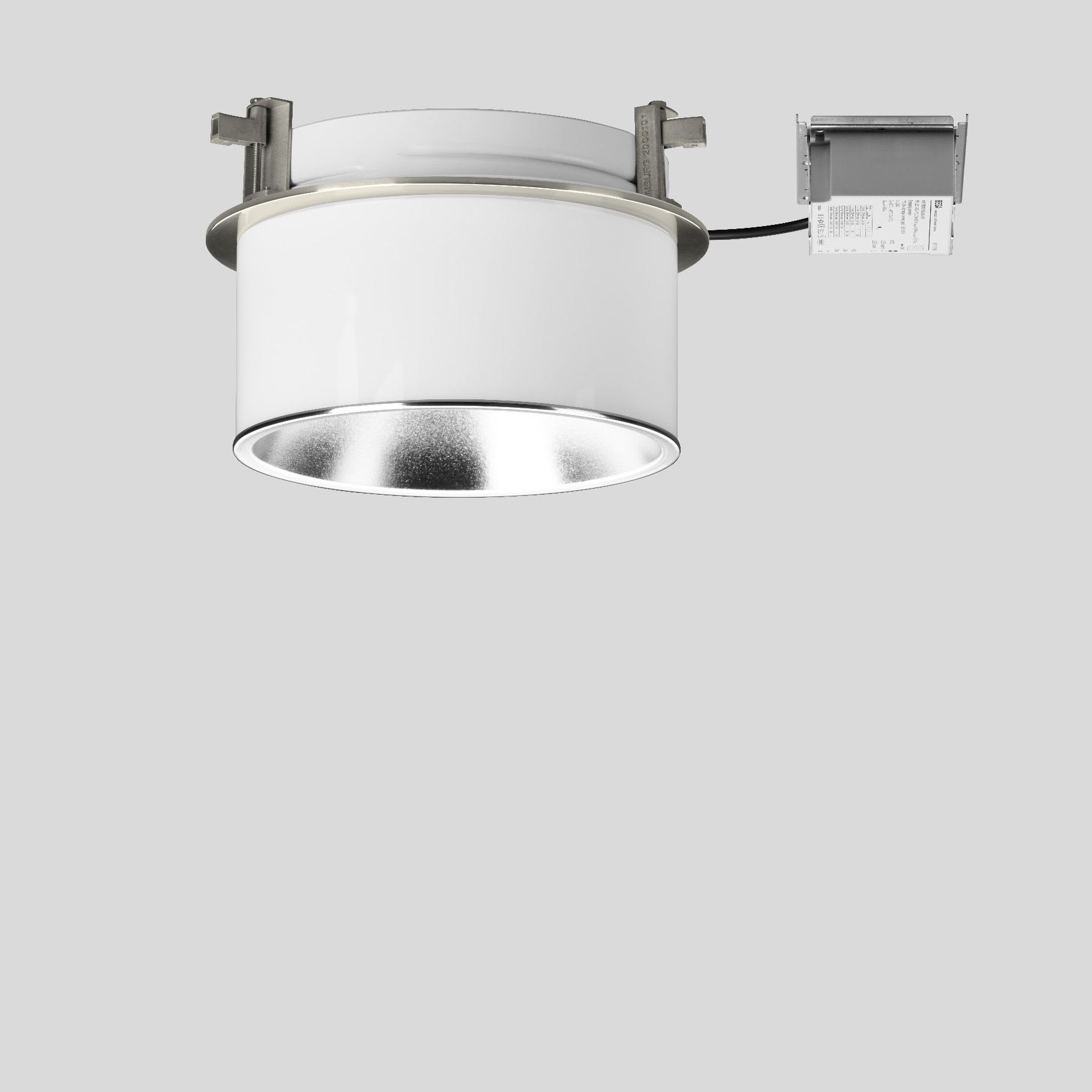 Bega - Plafonnier encastré, Aluminium poli