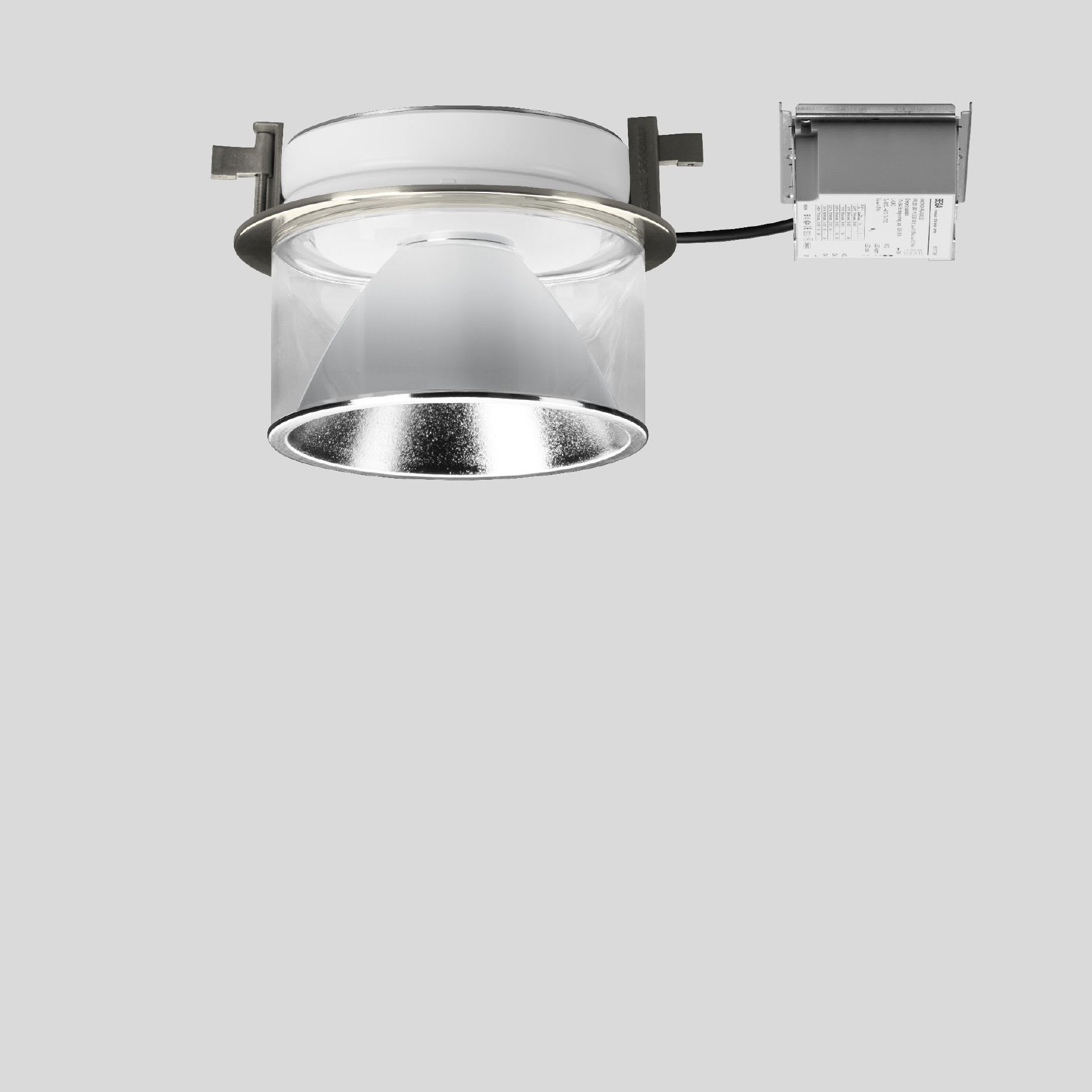 Bega - Plafonnier encastré, Aluminium poli