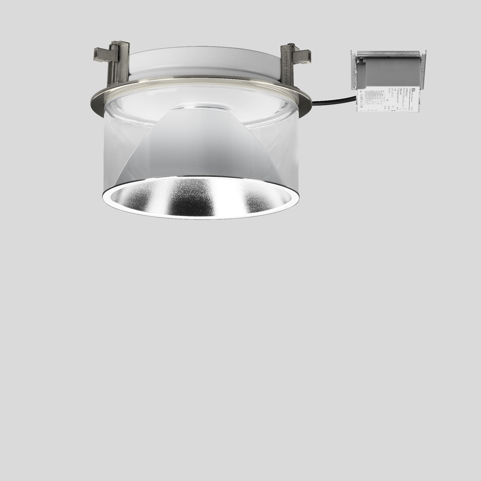 Bega - Plafonnier encastré, Aluminium poli