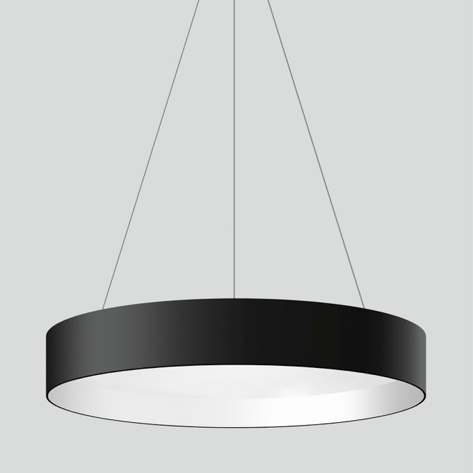 Bega - Suspension extensive, pour l'intérieur, Noir satiné · 3000 K